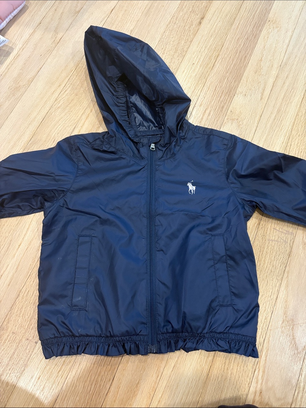 Polo by Ralph Lauren Navy Hooded Rain Jacket for Kids
